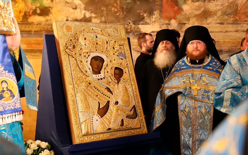 Для Казахстана создан уникальный список с чудотворной Тихвинской иконы Божией Матери